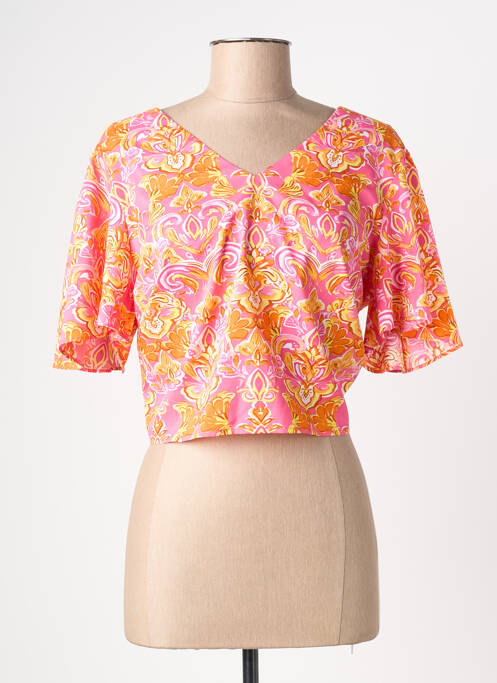 Top manches courtes manches courtes rose CERISE BLUE femme