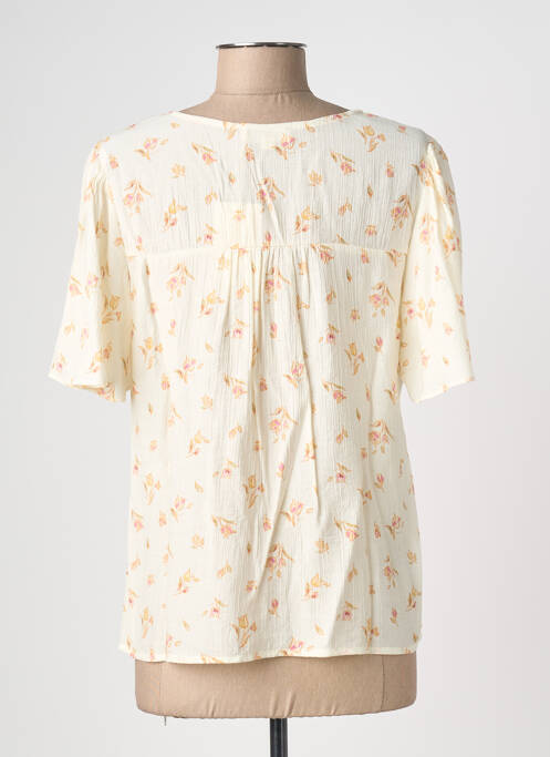 Top coupe fluide manches courtes beige CERISE BLUE femme