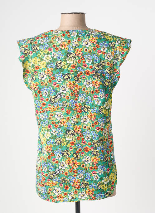 Top manches courtes manches courtes vert AKOZ DE TOI femme