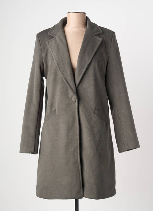Manteau long vert JOLIFLY & JUSTINE Y femme