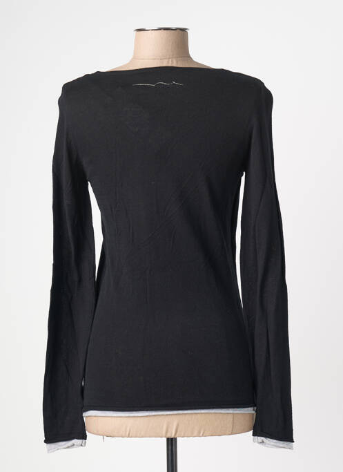 Pull manches longues manches longues noir TEDDY SMITH fille