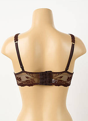 Soutien-gorge effet matière satinée haut soutien-gorge emboitant marron AUBADE femme