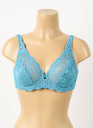 Soutien-gorge effet matière satinée haut soutien-gorge emboitant bleu TRIUMPH femme