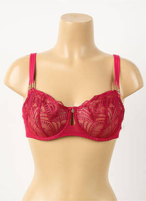 Soutien-gorge effet matière satinée haut soutien-gorge emboitant rose AUBABE femme