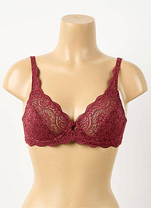Soutien-gorge effet matière satinée haut soutien-gorge emboitant rouge TRIUMPH femme