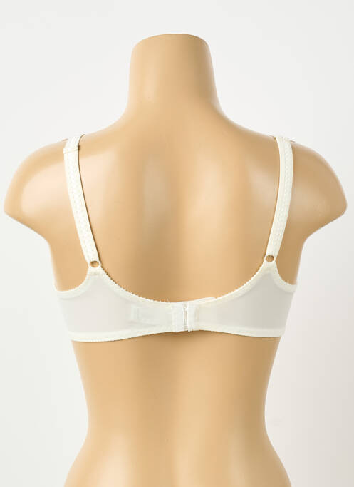 Soutien-gorge effet matière satinée haut soutien-gorge moulé blanc EMPREINTE femme