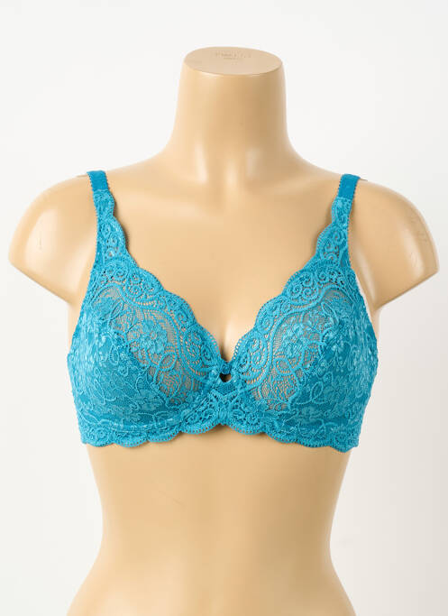 Soutien-gorge effet matière satinée haut soutien-gorge emboitant bleu TRIUMPH femme