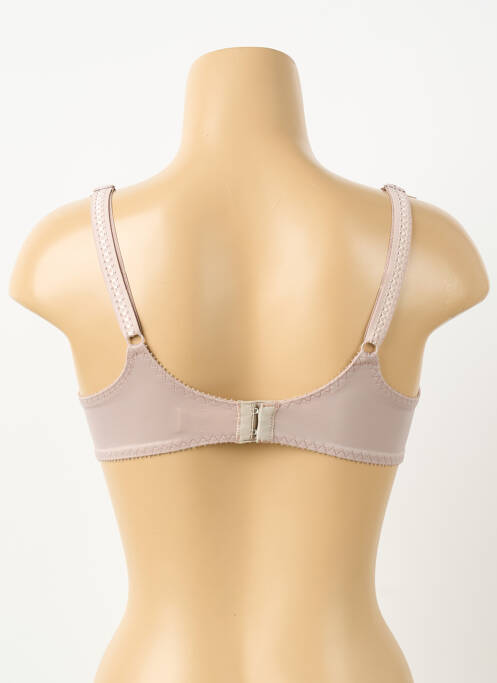 Soutien-gorge effet matière satinée haut soutien-gorge moulé gris EMPREINTE femme