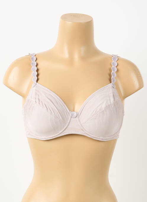 Soutien-gorge effet matière satinée haut soutien-gorge emboitant gris MARIE JO femme