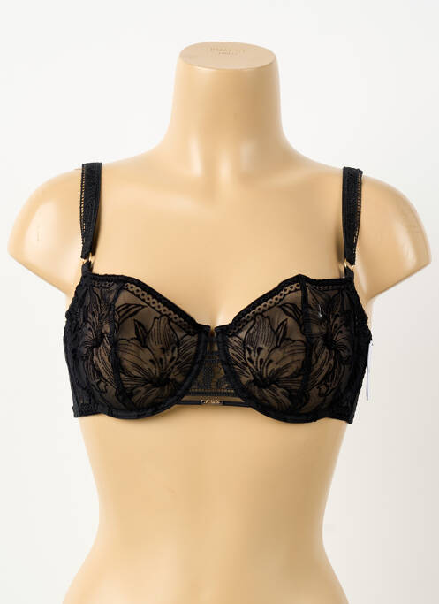 Soutien-gorge effet matière satinée haut soutien-gorge emboitant noir AUBADE femme