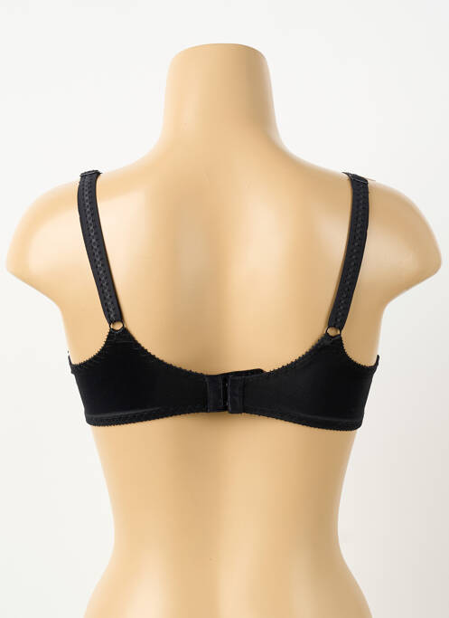 Soutien-gorge effet matière satinée haut soutien-gorge moulé noir EMPREINTE femme