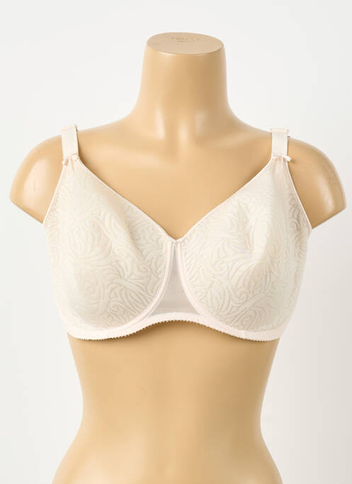 Soutien-gorge broderie haut soutien-gorge moulé rose EMPREINTE femme