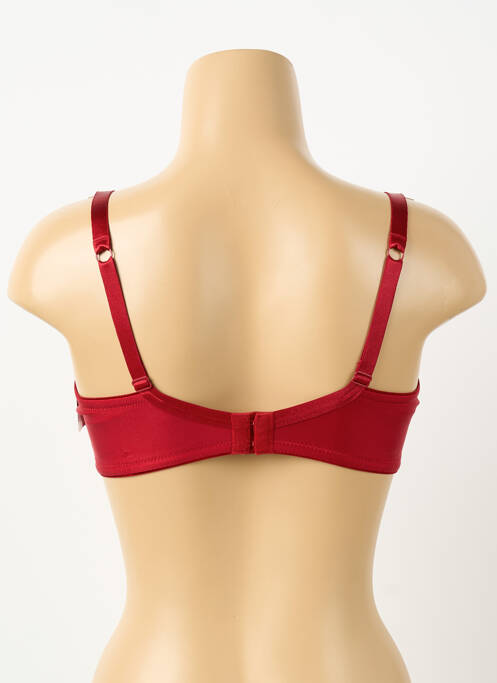 Soutien-gorge effet matière satinée haut soutien-gorge emboitant rouge KARL LAGERFELD X AUBADE femme
