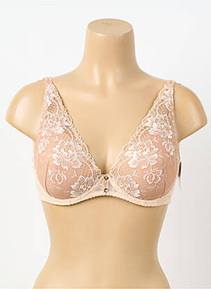 Soutien-gorge broderie haut soutien-gorge moulé chair AUBADE femme