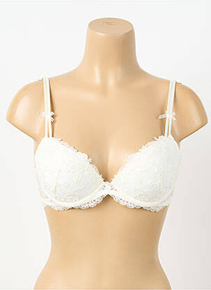 Soutien-gorge broderie haut soutien-gorge moulé blanc LISE CHARMEL femme