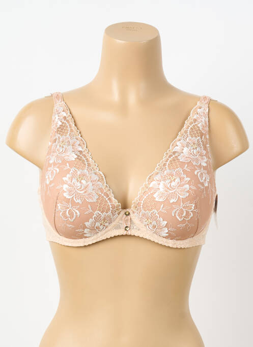Soutien-gorge broderie haut soutien-gorge moulé chair AUBADE femme