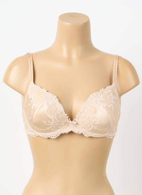 Soutien-gorge effet matière satinée haut soutien-gorge emboitant chair LISE CHARMEL femme