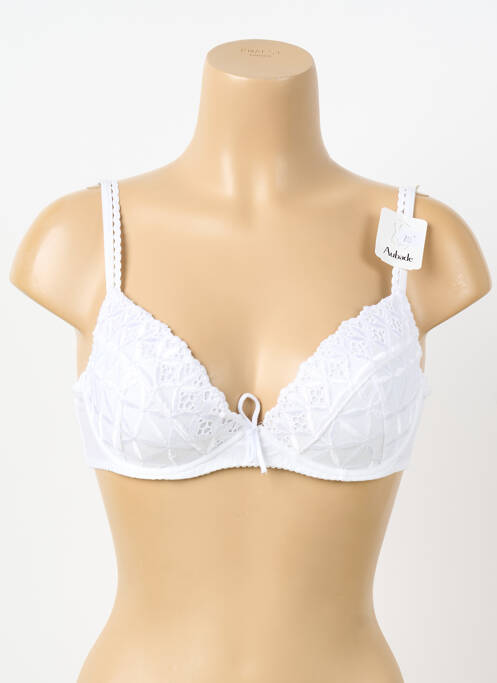 Soutien-gorge broderie haut soutien-gorge emboitant blanc AUBADE femme