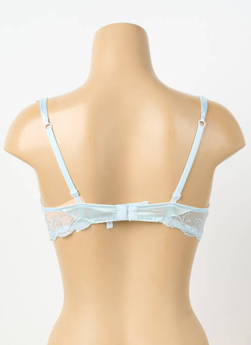 Soutien-gorge effet matière satinée haut soutien-gorge emboitant bleu LISE CHARMEL femme