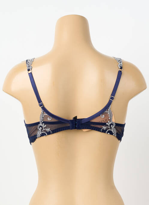 Soutien-gorge broderie haut soutien-gorge moulé bleu LISE CHARMEL femme