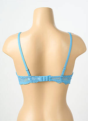 Soutien-gorge effet matière satinée haut soutien-gorge avec mousse de rembourrage amovible bleu SIMONE PERELE femme