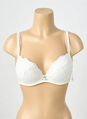 Soutien-gorge effet matière satinée haut soutien-gorge avec mousse de rembourrage amovible blanc AUBADE femme