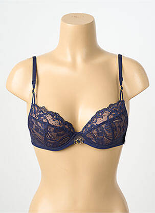 Soutien-gorge effet matière satinée haut soutien-gorge avec mousse de rembourrage amovible bleu AUBADE femme