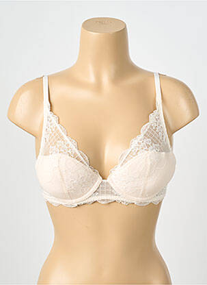 Soutien-gorge effet matière satinée haut soutien-gorge avec mousse de rembourrage amovible rose SIMONE PERELE femme
