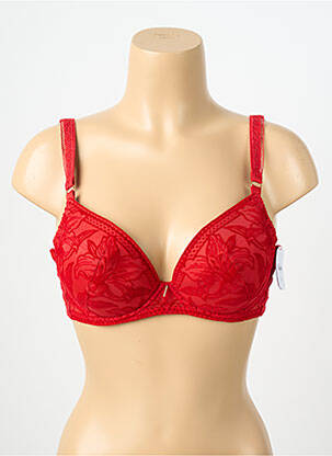 Soutien-gorge effet matière satinée haut soutien-gorge avec mousse de rembourrage amovible rouge AUBADE femme
