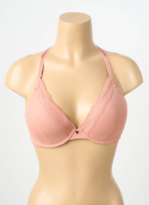 Soutien-gorge bretelle multi position haut soutien-gorge avec mousse de rembourrage amovible rose fonce SIMONE PERELE femme