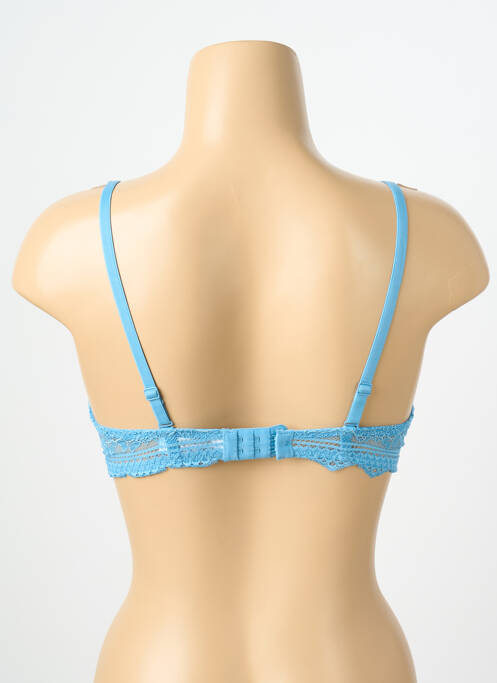 Soutien-gorge effet matière satinée haut soutien-gorge avec mousse de rembourrage amovible bleu SIMONE PERELE femme