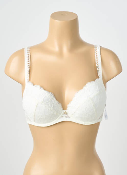 Soutien-gorge effet matière satinée haut soutien-gorge avec mousse de rembourrage amovible blanc AUBADE femme