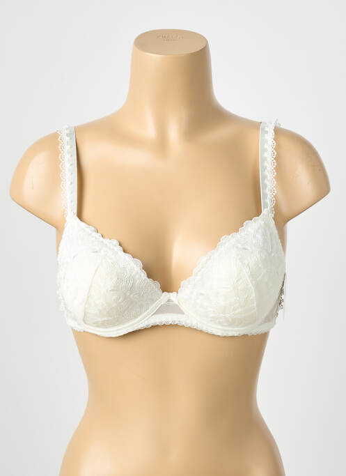 Soutien-gorge effet matière satinée haut soutien-gorge avec mousse de rembourrage amovible blanc AUBADE femme