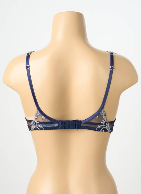 Soutien-gorge effet matière satinée haut soutien-gorge moulé bleu LISE CHARMEL femme