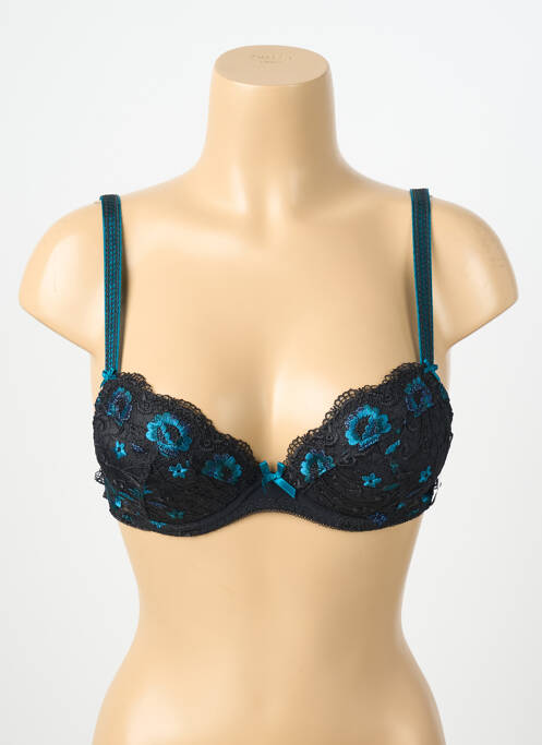 Soutien-gorge effet matière satinée haut soutien-gorge avec mousse de rembourrage amovible noir AUBADE femme