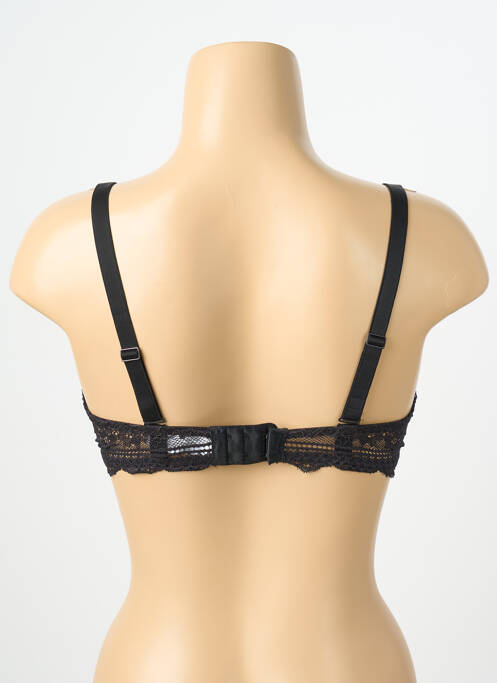 Soutien-gorge effet matière satinée haut soutien-gorge avec mousse de rembourrage amovible noir SIMONE PERELE femme