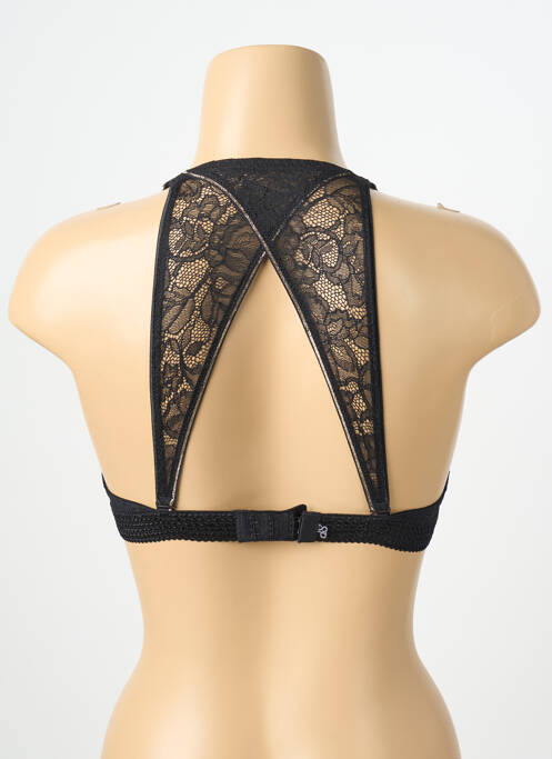 Soutien-gorge effet matière satinée haut soutien-gorge avec mousse de rembourrage amovible noir SIMONE PERELE femme