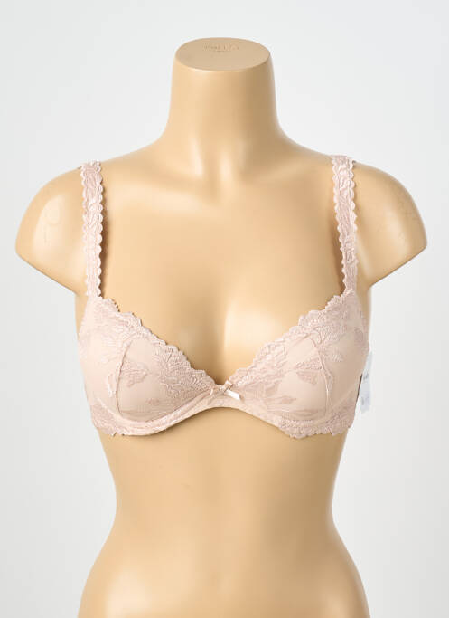 Soutien-gorge effet matière satinée haut soutien-gorge avec mousse de rembourrage amovible rose AUBADE femme