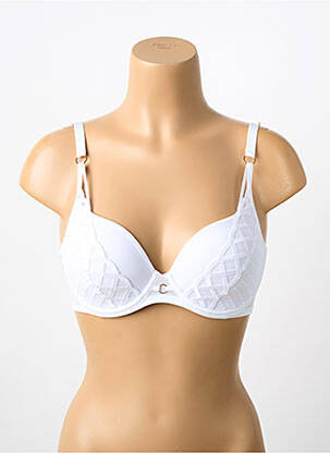 Soutien-gorge effet matière satinée haut soutien-gorge moulé blanc MARIE JO femme