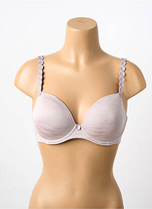 Soutien-gorge effet matière satinée haut soutien-gorge moulé gris MARIE JO femme