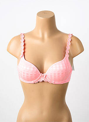 Soutien-gorge effet matière satinée haut soutien-gorge moulé rose MARIE JO femme