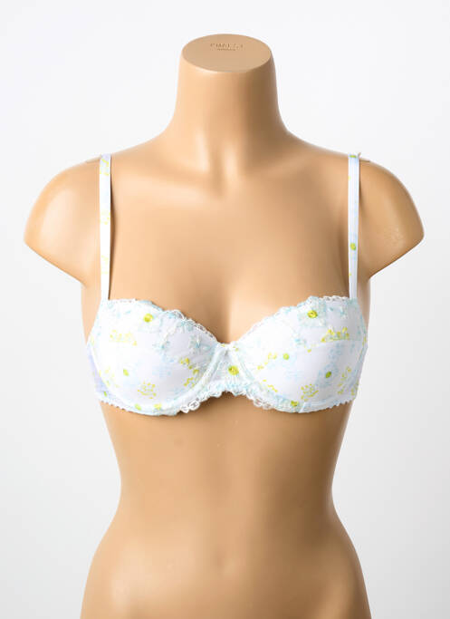 Soutien-gorge effet matière satinée haut soutien-gorge moulé blanc MARIE JO femme