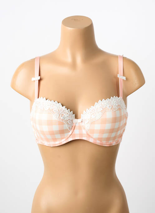 Soutien-gorge effet matière satinée haut soutien-gorge moulé rose MARIE JO femme