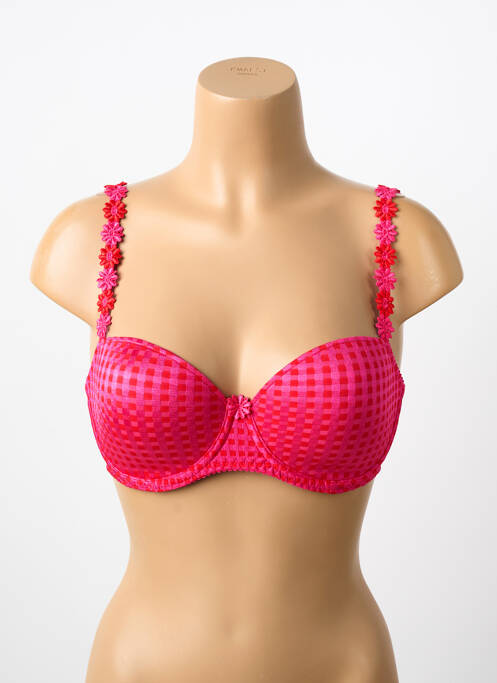 Soutien-gorge effet matière satinée haut soutien-gorge moulé rose MARIE JO femme