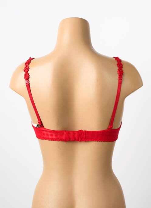 Soutien-gorge effet matière satinée haut soutien-gorge moulé rouge MARIE JO femme