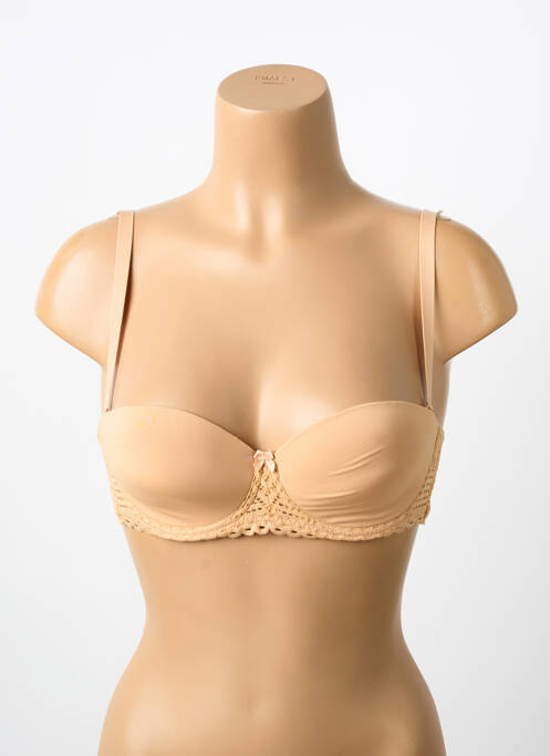 Soutien-gorge effet matière satinée haut soutien-gorge emboitant chair ANTIGEL femme