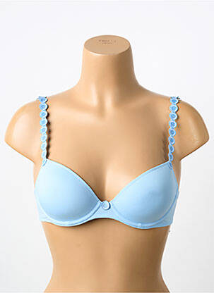 Soutien-gorge effet matière satinée haut soutien-gorge moulé bleu MARIE JO femme