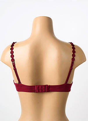 Soutien-gorge effet matière satinée haut soutien-gorge moulé rouge MARIE JO femme