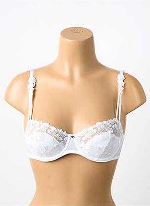 Soutien-gorge effet matière satinée haut soutien-gorge emboitant blanc MARIE JO femme