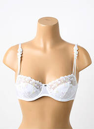 Soutien-gorge effet matière satinée haut soutien-gorge emboitant blanc MARIE JO femme